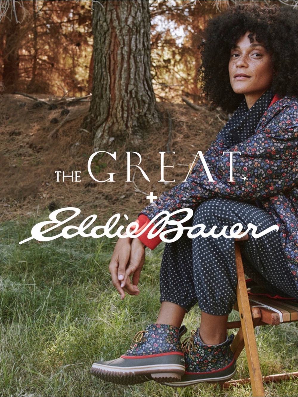 Eddie Bauer x The Great Ditsy Floral Puff Jacket